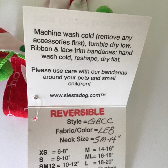 PET CHRISTMAS BANDANA COLLAR NWT SMALL - Picture 10 of 12